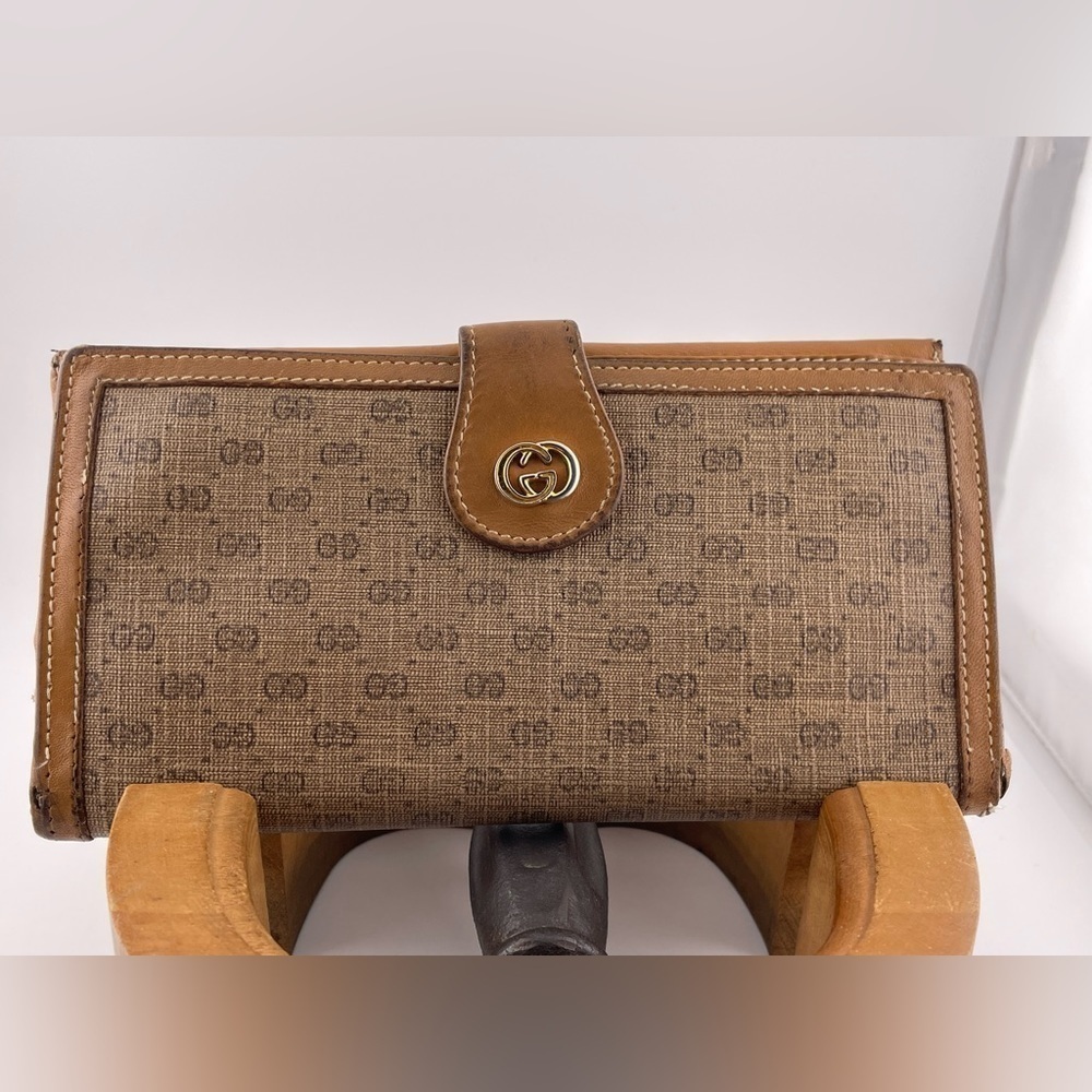 VINTAGE 80's GUCCI LOGO MONOGRAM WOMEN WALLET PURSE​​​​​​​​​​​​ - Picture 2 of 11